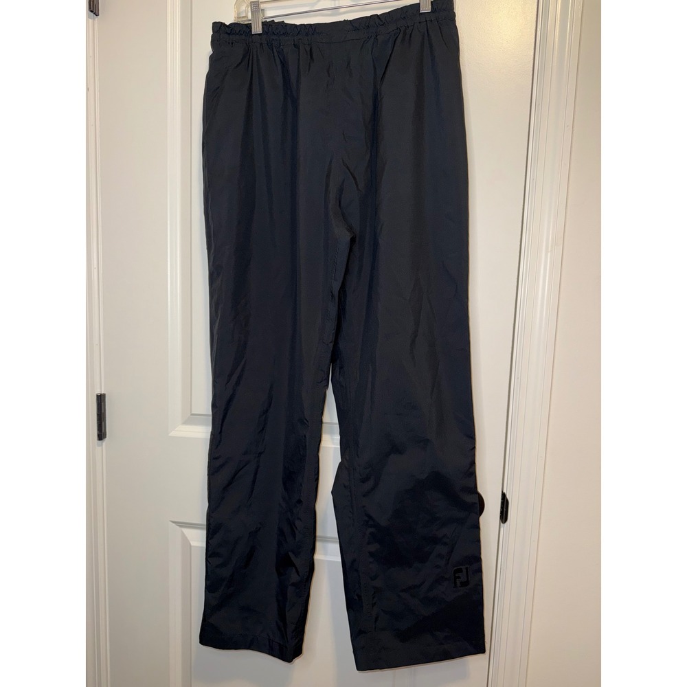 FootJoy Rain Pants Mens M Black Excellent DryJoys Golf Performance Gorpcore